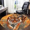 1pc Tiger Print Chair Carpet for Office Non-Slip Mat for Office - Decorative Floor Mat  yy251030244