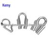 304 Stainless Steel Thimble Wire Rope Protector with Nylon Line