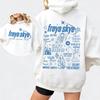 Felpa con Cappuccio Grafica Freya Skye Stars Align Tour Unisex Merchandising Cantante Pop Felpa con Cappuccio Stampa Lista Canzoni Musica Concerto Streetwear Top per Fan di Musica