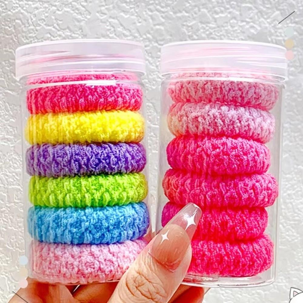 Versatile Colorful Color Hair Ties Durable Hair Accessory For Girl High Ponytail Holder Scrunchies