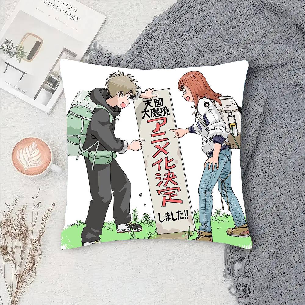 Animation HHeavenly Delusion Pillow Case Fashion Square Pillowcase Bedroom Sofa Room Ins Decoration Leisure