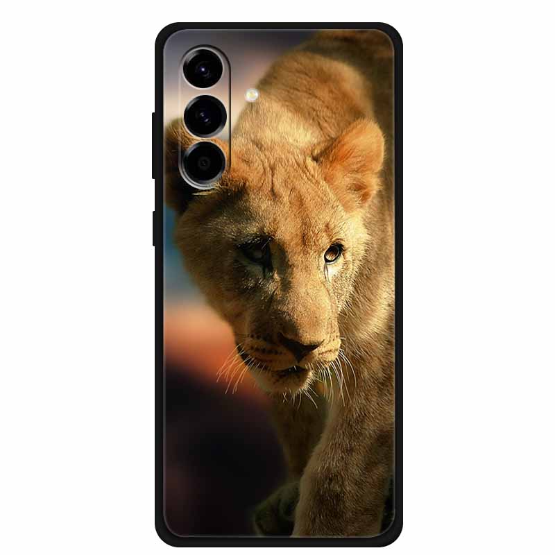 For Samsung Galaxy S25 FE 5G Case Soft Silicone TPU Black Phone Cover For Galaxy S25 FE 5G Protective Cartoon Bumper Coque S25FE