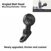 1pc Angled Bolt Head Ram Mount Support Base with 1 Inch 25mm Ball Adapter for Motocycle Rearview Mirror Bracket