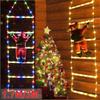 Santa Claus Climbing Ladder Light Strip Outdoor Christmas Decoration Light New Year Decoration Pendant Christmas Tree Decoration
