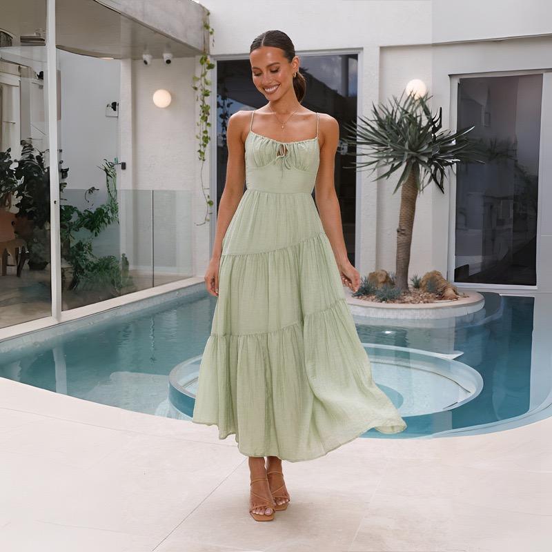 

Платье с бретельками XL светло-зеленый