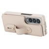 For Samsung Galaxy Z Fold4 5G Case Kickstand Card Slots Leather Coated TPU Cover with Shoulder Strap