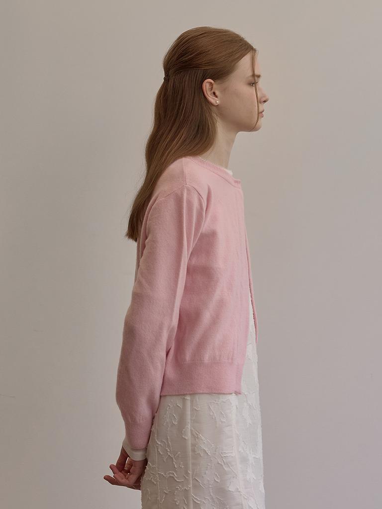 BEMUSE MANSION Camelia Knit Cardigan - Pink