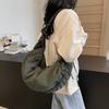 Niche Design Large-Capacity Messenger Bag Commuter Women'S Bag Simple Casual Dumpling Bag Student Large Bag Women'S Korean