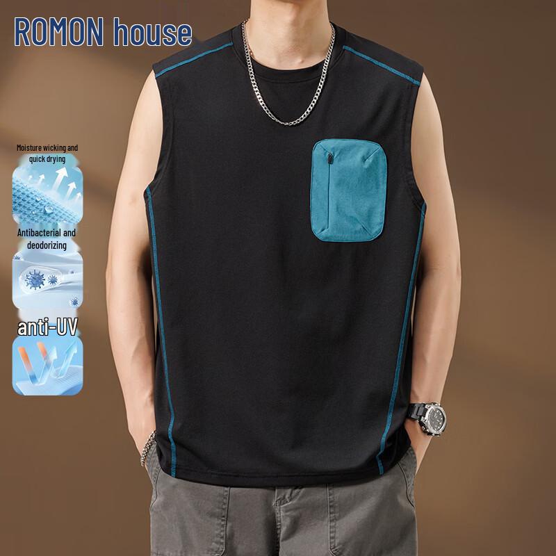 

ROMON Men s Quick-Dry Sleeveless Workwear Vest M