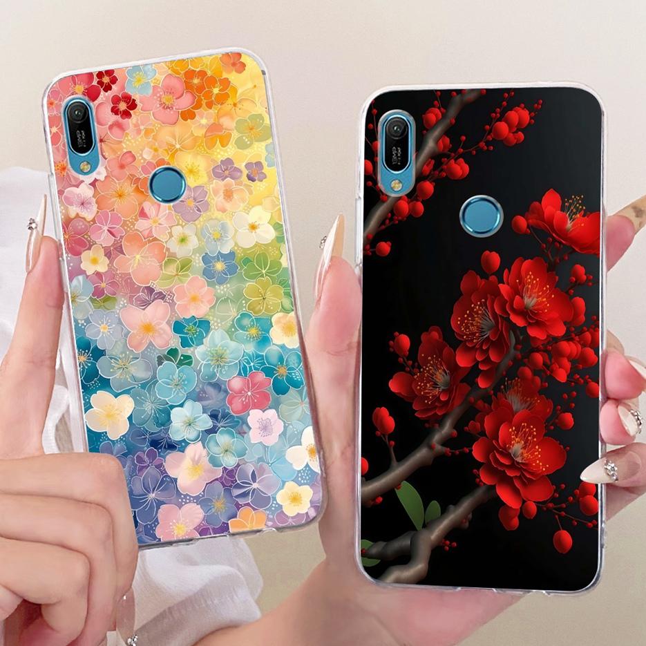 For Huawei Y6s 2019 Case JAT-LX3 Cute Lion Fashion Painted Cover Soft Silicone Case For Huawei Y6 Prime 2019 Y62019 Fundas Coque