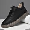 Men's Shoes 2025 Summer New Teenagers Daily Lace-up Free Platform Casual Shoes Retro Trend Mid-top Board Shoes Men