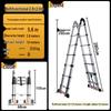 Aluminum Alloy Telescopic Folding Extension Ladder, Multifunctional A-Frame Design, Portable & Thickened for Engineering Use, Free Shipping