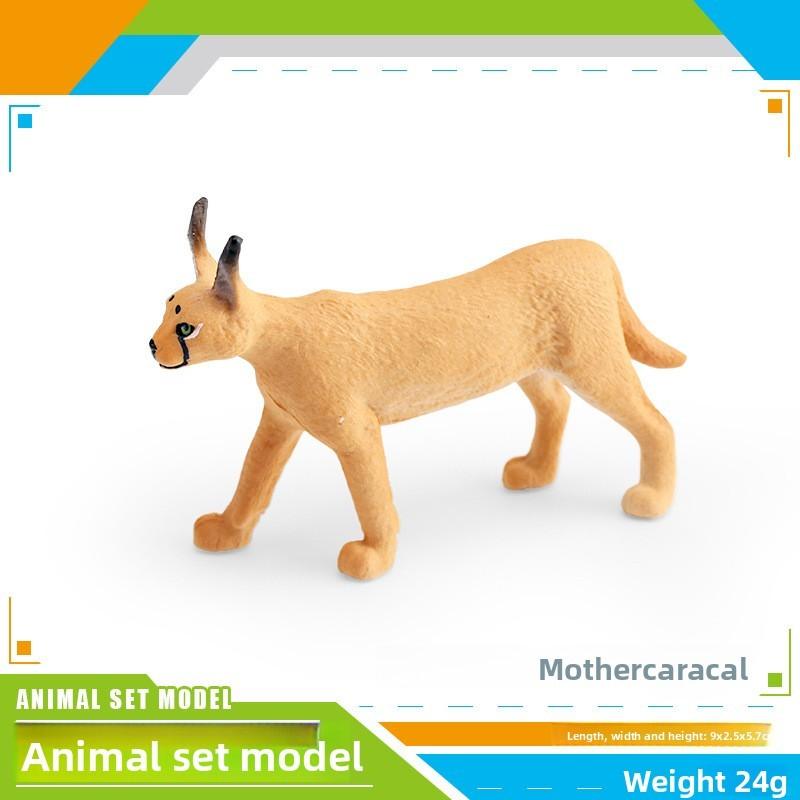 

Childrens Wildlife Animal Mother Caracal Cat And Abyssinian Pvc Model Toy For Educational Play And Home Decor Mother Lion