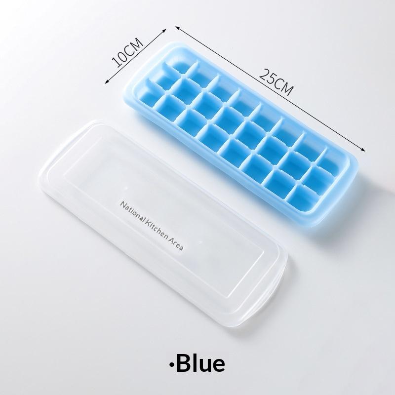 

24-Compartment Ice Cube Tray With Lid Easy To Unmold Suitable For Cocktails Cola Baby Food And Beverages B