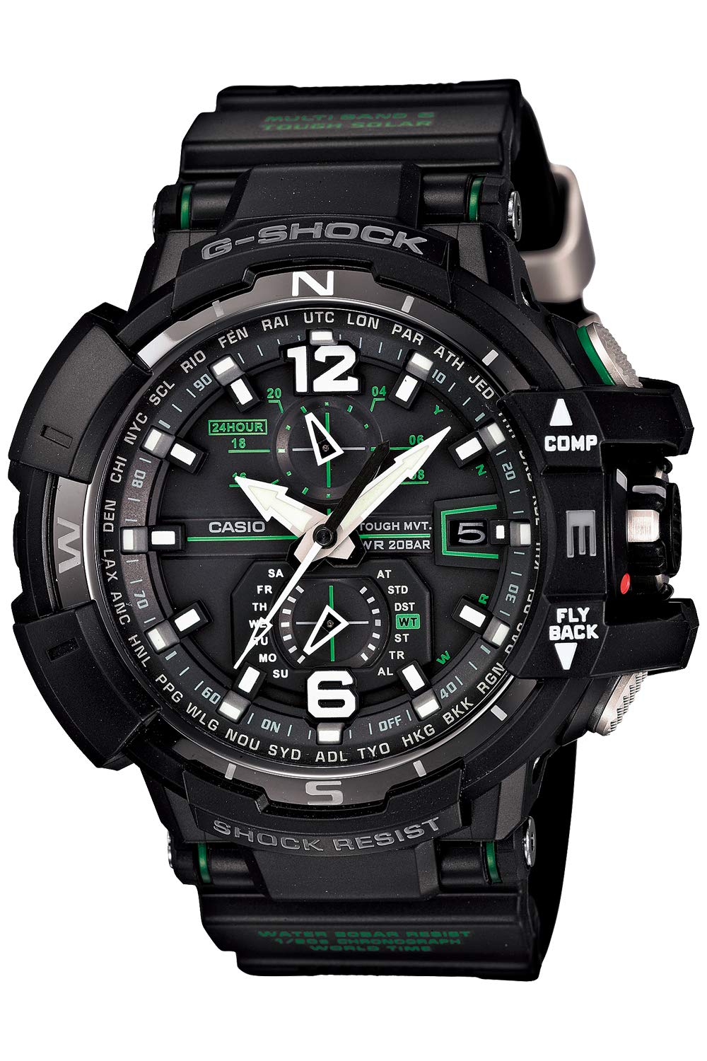 

Casio Watch G-Shock Radio Solar GWA11001A3JF Black GRAVITYMASTER