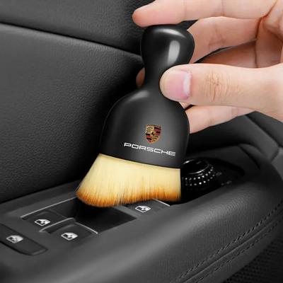 1/2Pcs Car Interior Dashboard Air Outlet Cleaning Tool Dust Removal Soft Brushes For Cayenne Panamera Macan Boxster 911 928 944 918 917