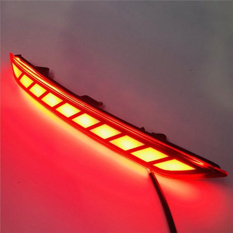 LED Rear Bumper Reflector Light For Subaru Forester 2008-2016 Sequential Turn Signal Light