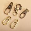 Quick Release Brass Keyring Buckle Accessories Safety Spring Hook  Outdoor Tool