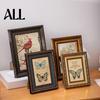 Picture Display Holder 5/6/7/8/10-inch A4 Vintage Photo Frame with Acrylic Front, Retro Decorative for Tabletop, Family Decoration Home Office