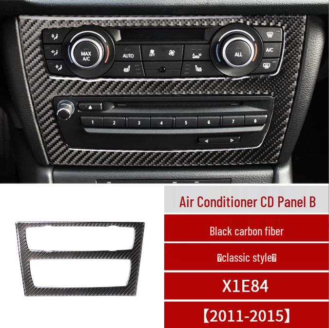 Carbon Fiber Gear Shift Panel Frame Sticker for 2011-2015 BMW X1 E84 Interior Modification