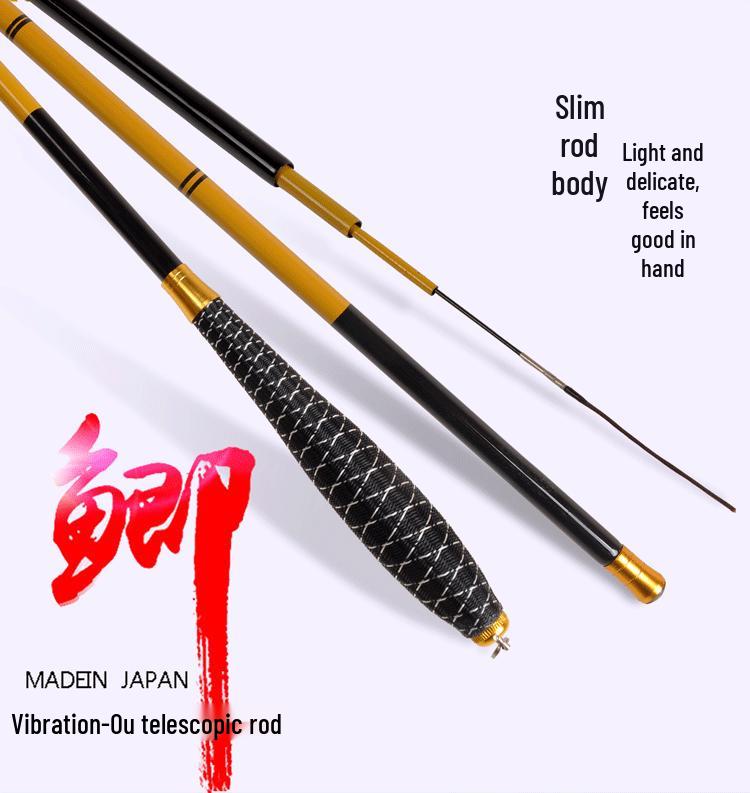 Xiaolinglong 46 Action Carbon Crucian Fishing Rod - Lightweight, Durable & Comfortable.