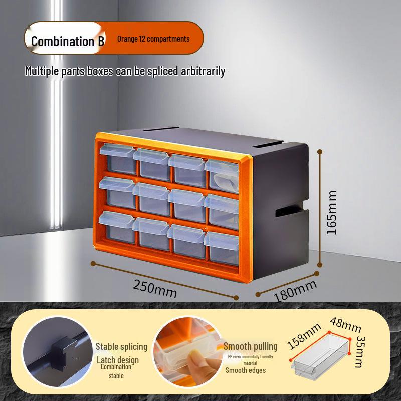 

A909 Штабельований ящик для деталей - Вертикальне та горизонтальне рішення для зберігання