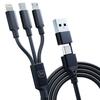 Accessories - 3Mk Hyper Cable 3In1 A/C To C/Micro/Lightning 1.5M Black