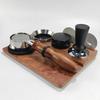 Coffee Tamper Mat Station Stand Wooden for 51MM/54MM/58MM Portafilter Holder Support Base Rack Espresso Accessories Barista Tool
