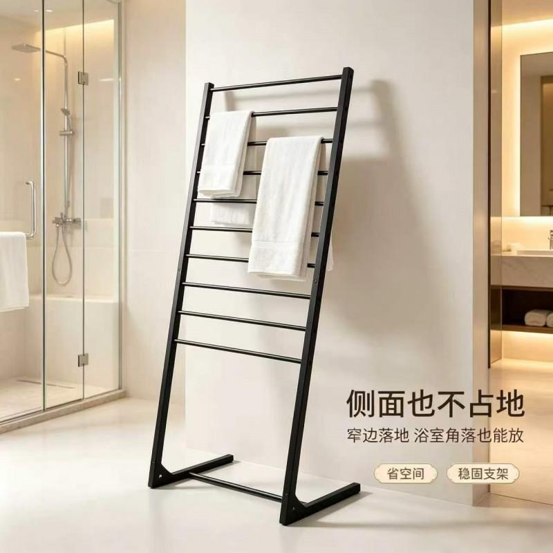 Modern Iron Towel Rack Bathroom Wall Mount Storage Shelf Multi-layer Organizer Home Dorm Laundry
