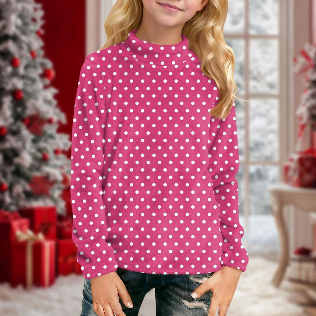 Dziecięce codzienne bluzki z długim rękawem z nadrukiem