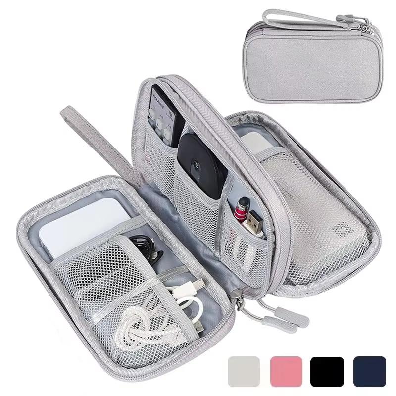Waterproof Storage Bag Digital Electronic Organizer Portable USB Digital Product Charger Plug Storage Bag Travel Cable Organizer