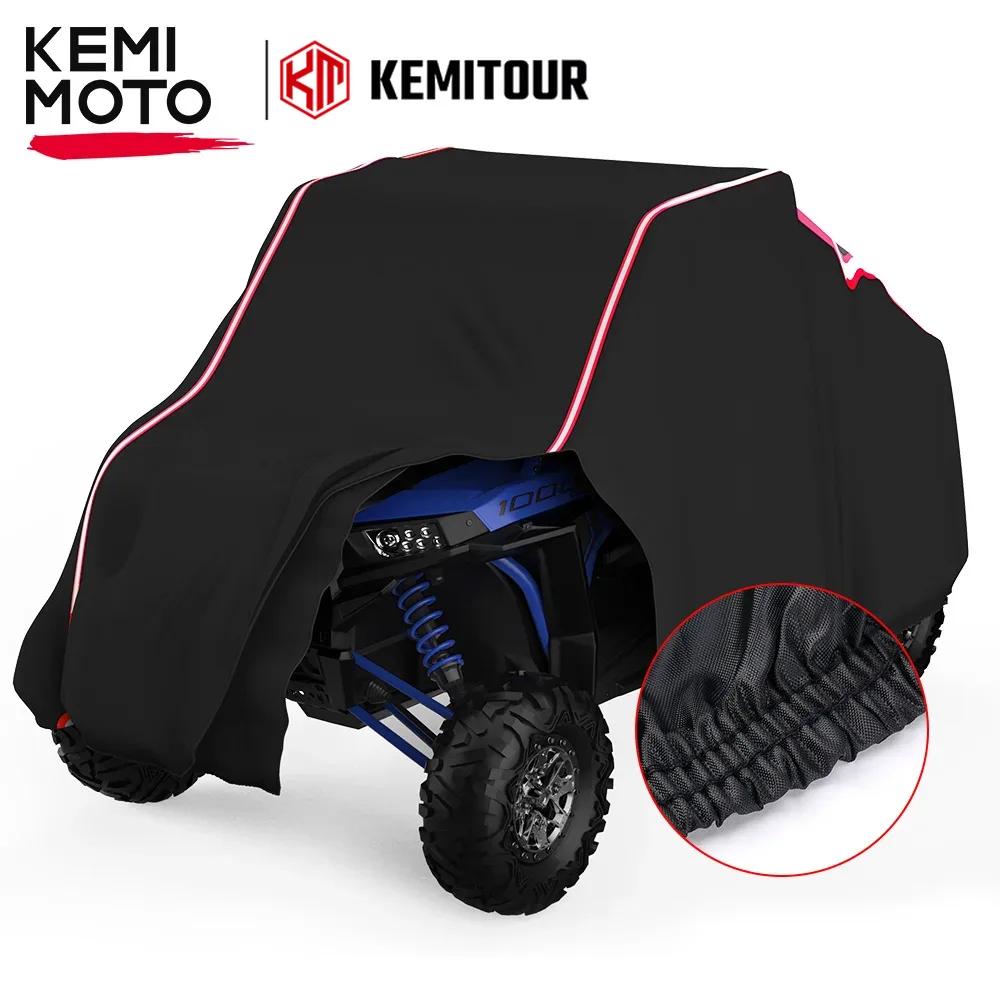 KEMIMOTO UTV Water Resistant Storage Cover Sun Rain Shade Compatible with Polaris Ranger RZR 570 700 800 900 S 1000 XP Black