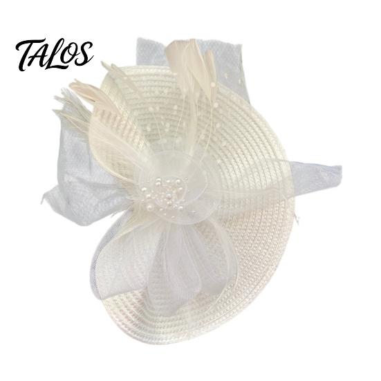 Zylinder mit starkem Clip, Fascinator-Hut mit Feder-Netzblumen-Dekor, Tanzkostüm Kopfschmuck für venezianische Karnevalsmaskeraden, Mottopartys, Bühne