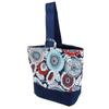 Diyqueen Yarn Bag With Wrist Strap, Light And Roomy, Floral Print