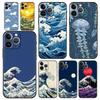 Custodia per Telefono Moda Grande Onda Blu Per iPhone 16e 15 14 13 12 11 Pro Max XS X XR SE 7 8 Plus Guscio iPhone 16 Cover Morbida in TPU