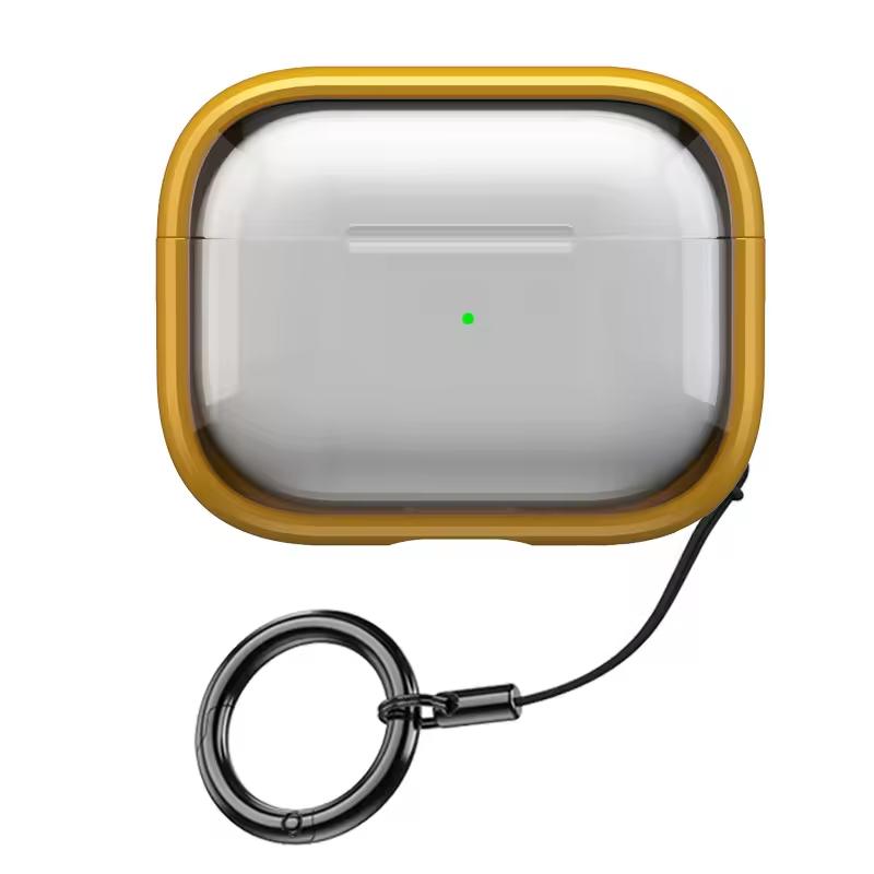 Removable Stand Latch Earphone Case for Airpods 4 3 1 Pro2 Wireless Charging Anti-Drop Lock Protector Hard PC Transparent Cover
