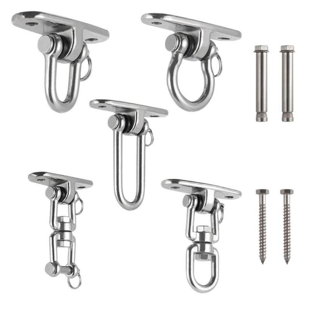 Hanging Brackets Hammock Chair Hooks 360 Rotating Swing Fixed Plate Swing Hangers Set  Concrete