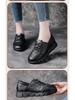Women's Genuine Leather Retro Wedge Shoes - Comfortable Cowhide Soft Sole, Ideal for Spring and Autumn.