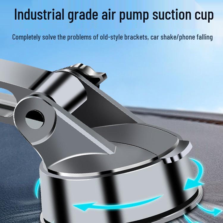 2024 Black Tech Car Phone Holder: Suction Cup & Air Vent Mount for Navigation