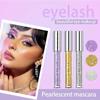 Mascara glitterato Trucco occhi scintillante a lunga tenuta Mascara waterproof Mascara diamante per tutti i tipi di pelle Mascara allungante e incurvante per ciglia