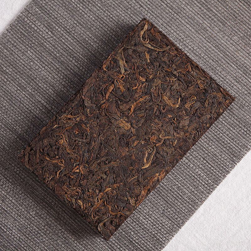 250g Yunnan Pu'er Brick Tea Yugong Golden Buds Ripe Pu-erh Tea Puerh Cooked Tea