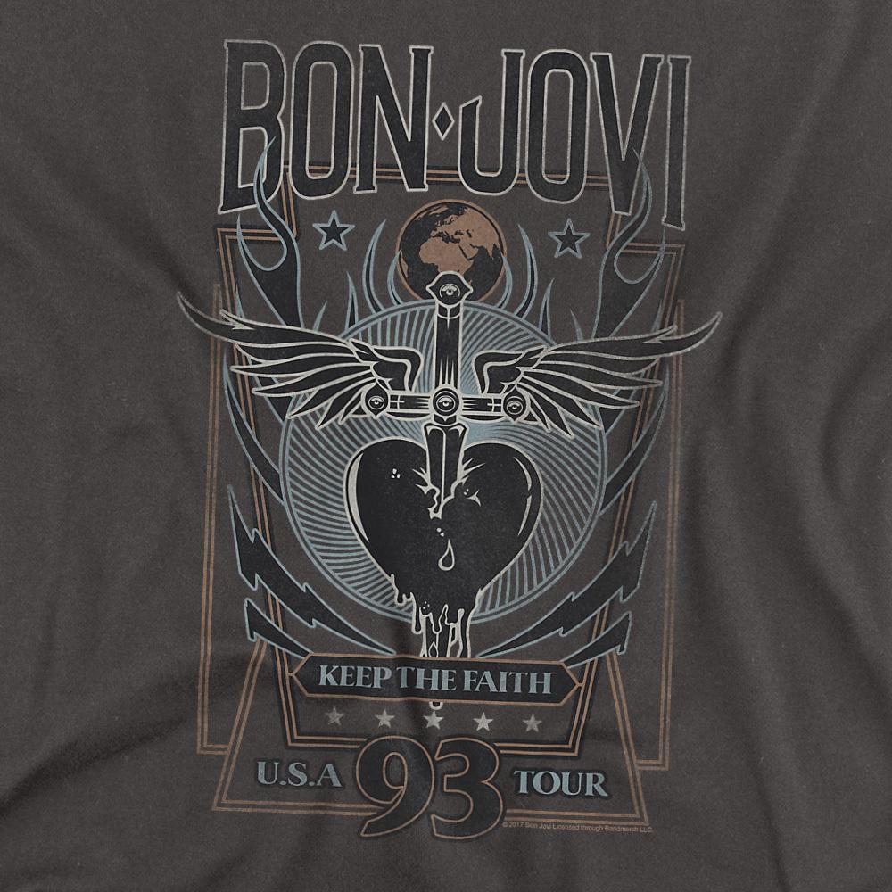 Bon Jovi Unisex Adult Keep The Faith T-Shirt