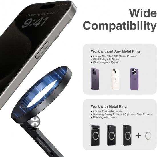 elitehood Magnetic Phone Tripod Mount for Magsafe, iPhone Camera Mount