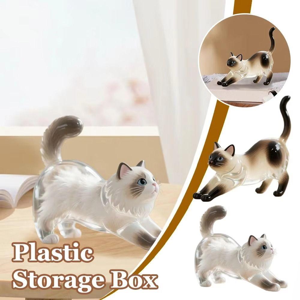 Transparent Cat Hair Storage Box Animal Shaped Dog Fur Storage Pendant  Backpack Charm