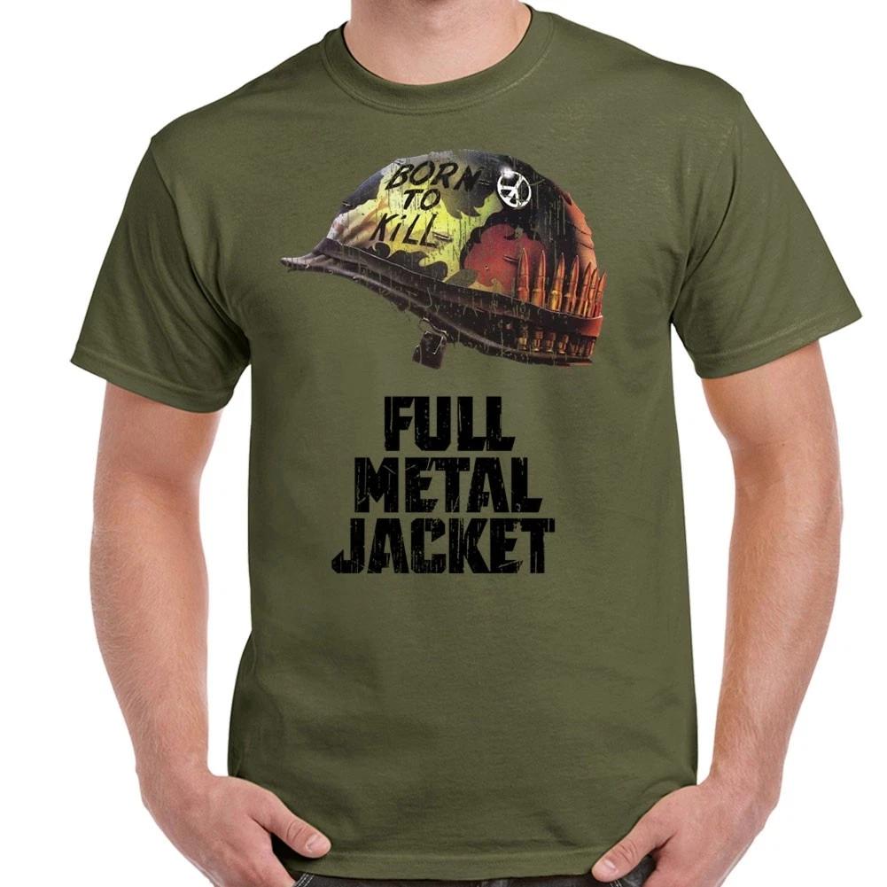 Full Metal Jacket Distressed Military Green Shirt XXXL