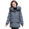 Mom's Mid-Length Down Jacket 2025: Winter Warm, Thickened Cold-Proof Coat for Middle-Aged and Elderly Women