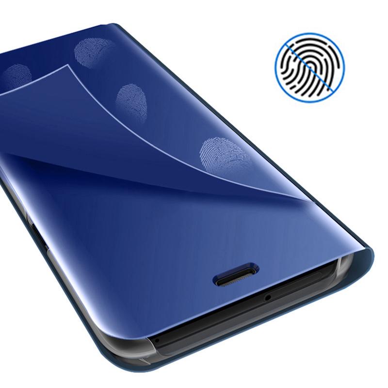Luxusní Smart Mirror Case Pro Xiaomi Mi 13T 12T 11T 10T 9T Pro Coque Pro Mi 14 13 12 11 Lite Ultra Leather Flip Stand Kryt telefonu