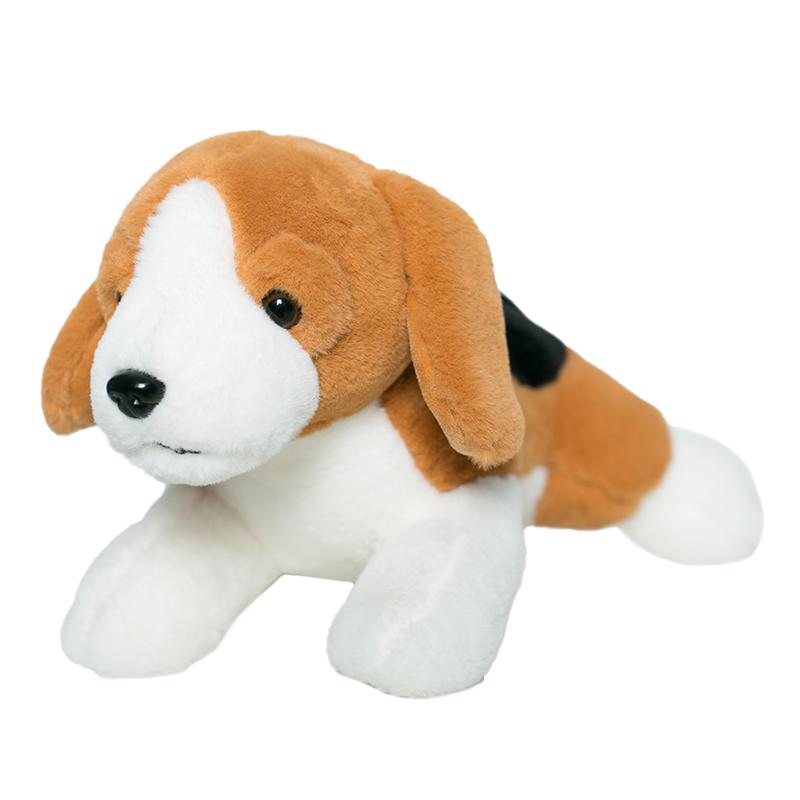 Simulation Dressing Beagles Dog Plush Toy Stuffed Lifelike Animals Beagles Hug Throw Pillow for Boy Birthday Gift Real Dog Touch