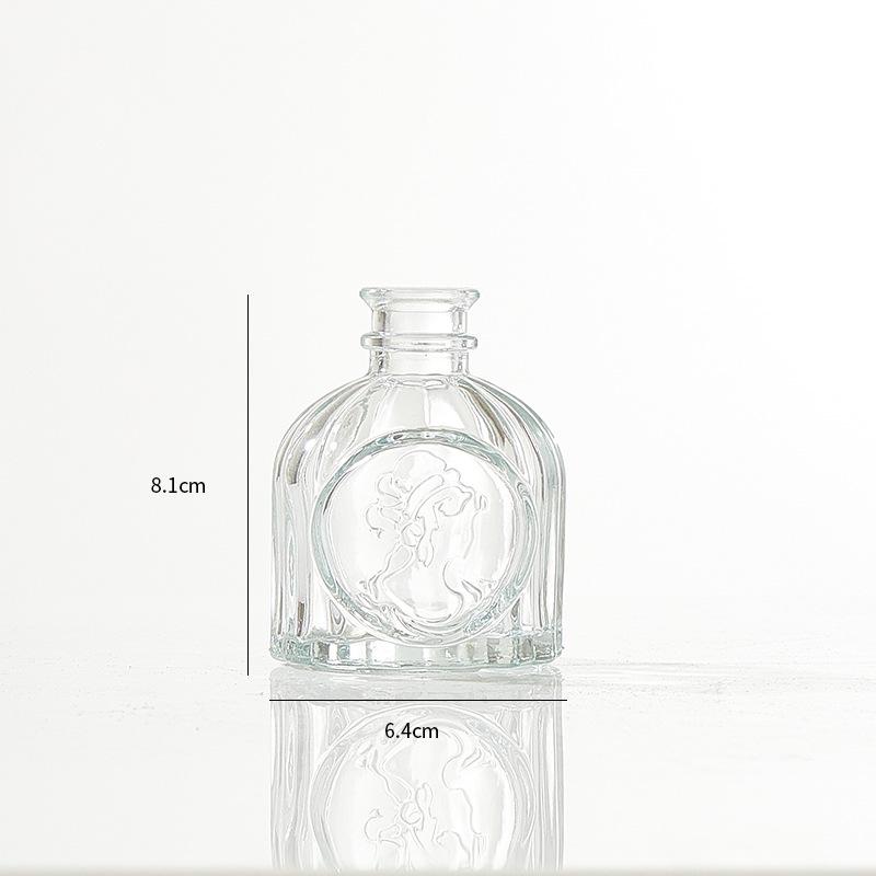 Retro Französisch-Amerikanische Mini-Glasvase für Trockenblumen & Grünzeug