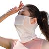 Ice Silk UV Sun Protection Mask Breathable Sports Bandana Soft Adjustable Anti Ultraviolet Thin for Summer Outdoor Activities